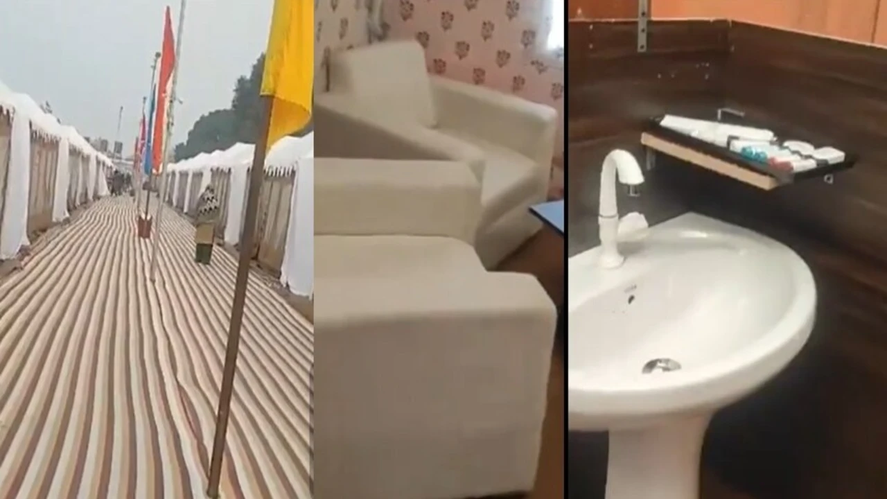 Ram Mandir tent city video viral