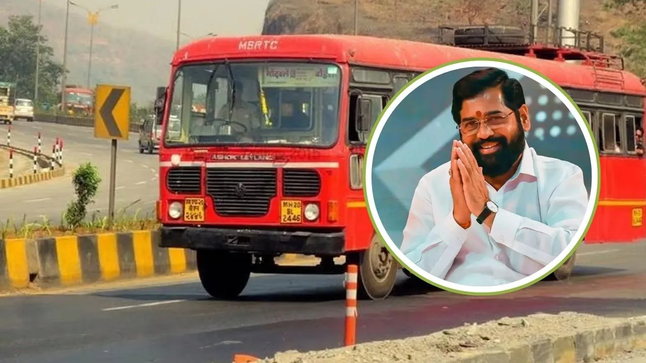 Lok Sabha Elections 2024 Shinde group advertisements on ST buses
